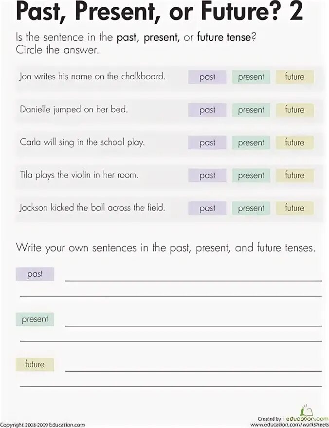 Write your own sentences