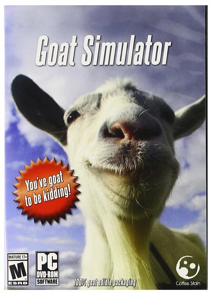 Симуляторы обложка. Гоат симулятор. Goat Simulator Goaty Xbox 360. Обложка симулятор козла Xbox 360. Обложка на Goat Simulator Xbox 360.
