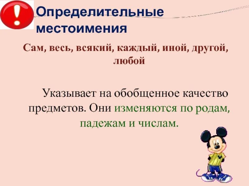 Определительные местоимения. Опеределительные мест. Укажите определительное местоимение.. Род число падеж определительных местоимений