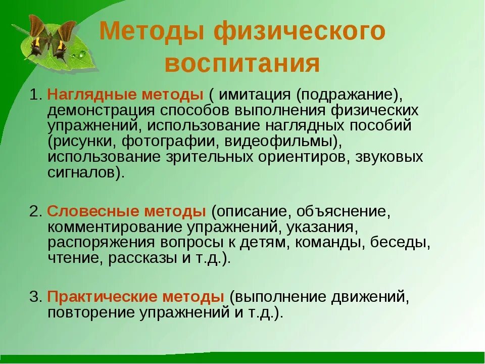 Наглядный метод воспитания