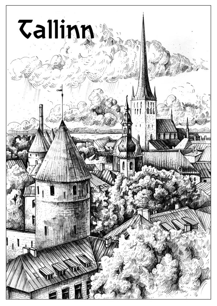 Рисунки таллина. Таллин старый город. Рисунки старого таллина. Рисунки таллина. Старый таллин акварель.