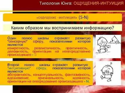 Ощущающие и интуитивные
