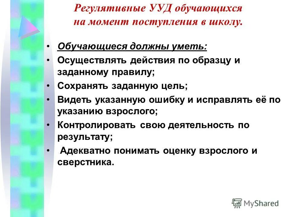 обучающиеся должны знать обучающиеся должны уметь