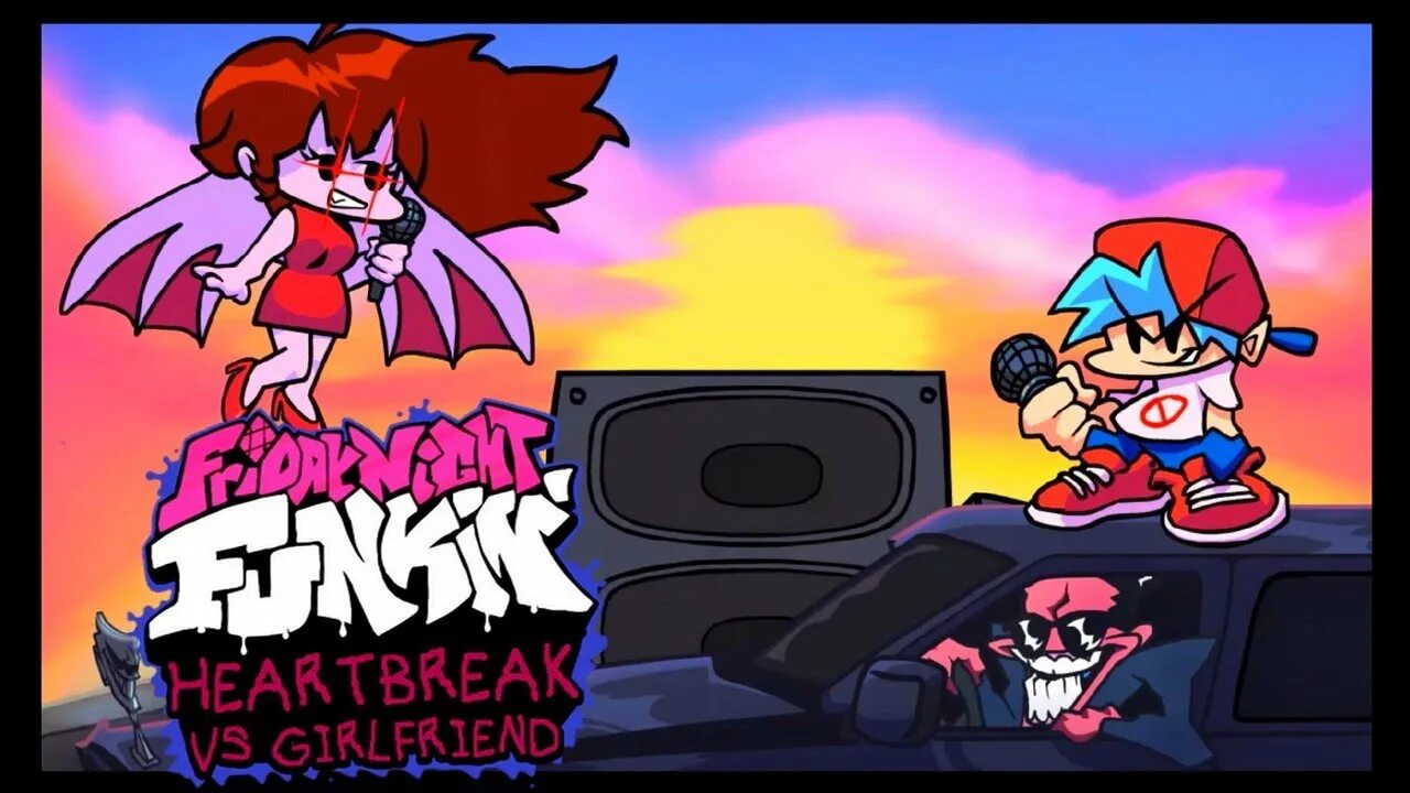 Friday night funkin girlfriend демон. Гёрлфренд пятница 13 мод. Скай против бойфренда. Fnf girlfriend mod. Gf vs sky.