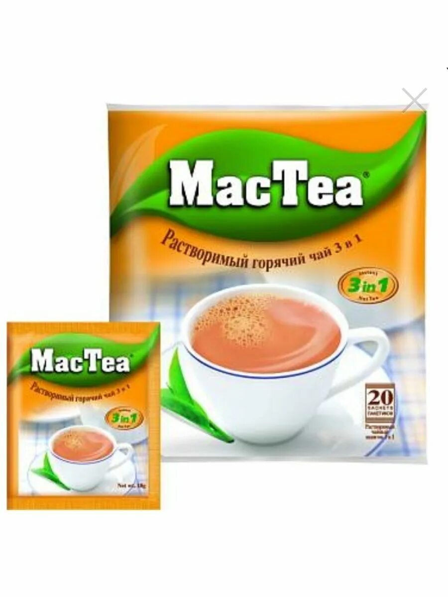 Купить чай 3 1. Чай MACTEA 3в1. MACTEA 3 В 1. MACTEA чай с молоком 3 в 1. Mac Tea 3в1 растворимый 18гр.