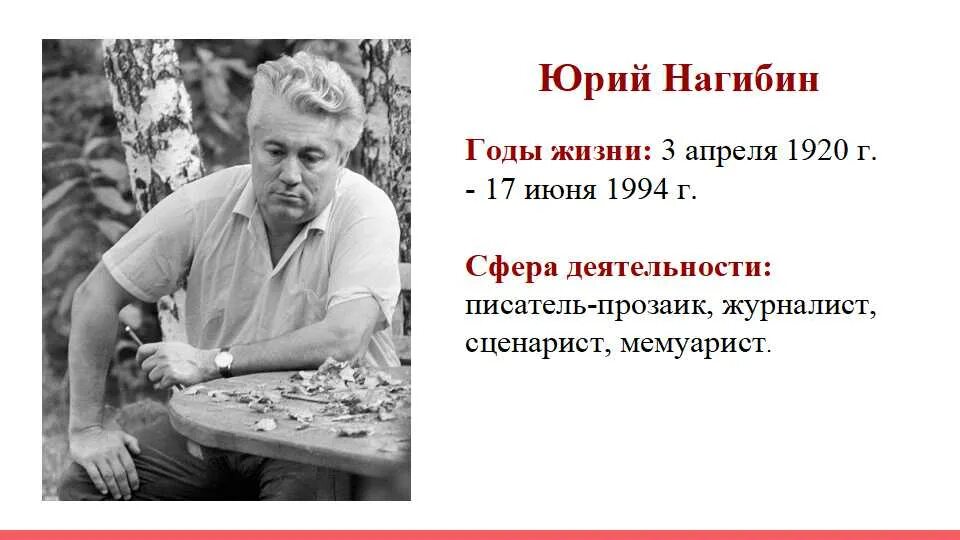 Нагибин егэ отец. Портрет Юрия Нагибина.