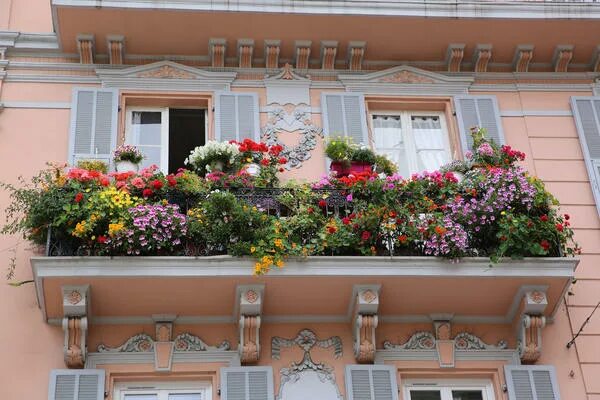 Экзотические балконы House styles, Floral wreath, Floral