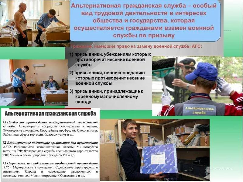 Виды работ альтернативной службы. Альтернативная гражданская служба. альтернативная гражданская служба в рф. особенности альтернативной гражданской службы. агс альтернативная гражданская служба.