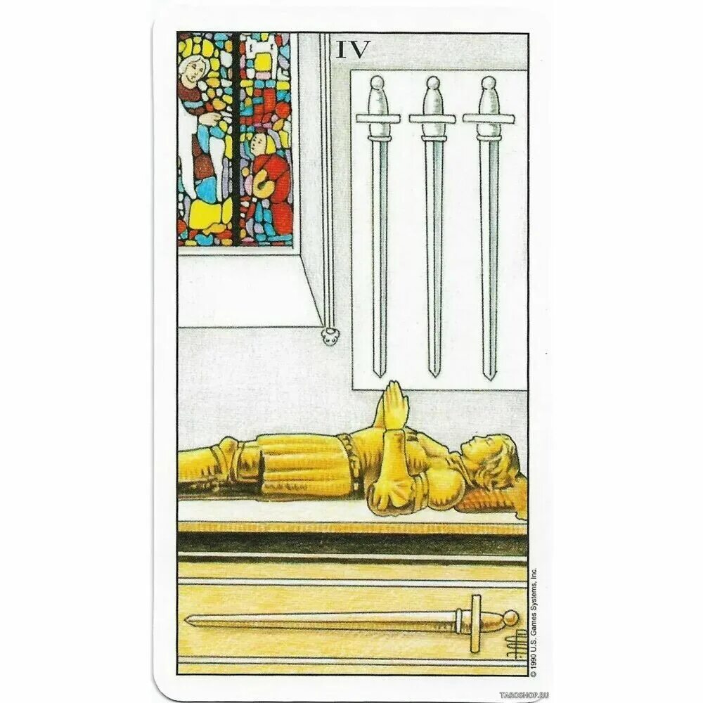 Таро 4 мечей в сочетании. Tiny universal waite tarot галерея. иллюстрированный ключ к таро артур уэйт купить. кулон цепочка таро уэйт.