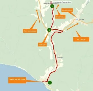 Водопады краснодарского края на карте