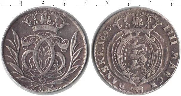 Серебряная монета 4. Дания 4 марки 1693. Датские серебряные монеты. Старинная Датская монета. Монеты из серебра Дании.