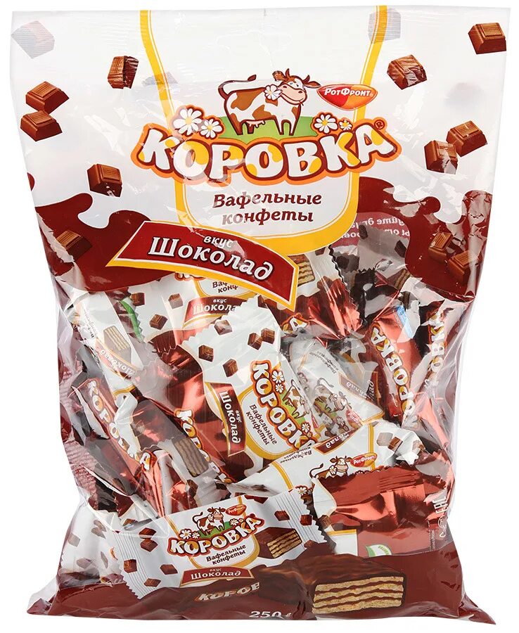 Коровка вкусы. Конфеты коровка шоколад 250г. Конфеты коровка вафельные рот фронт. Конфета рот фронт коровка 250 шоколад вафельные. Конфеты коровка вкус шоколад рот фронт.