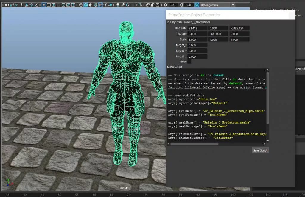 Script args