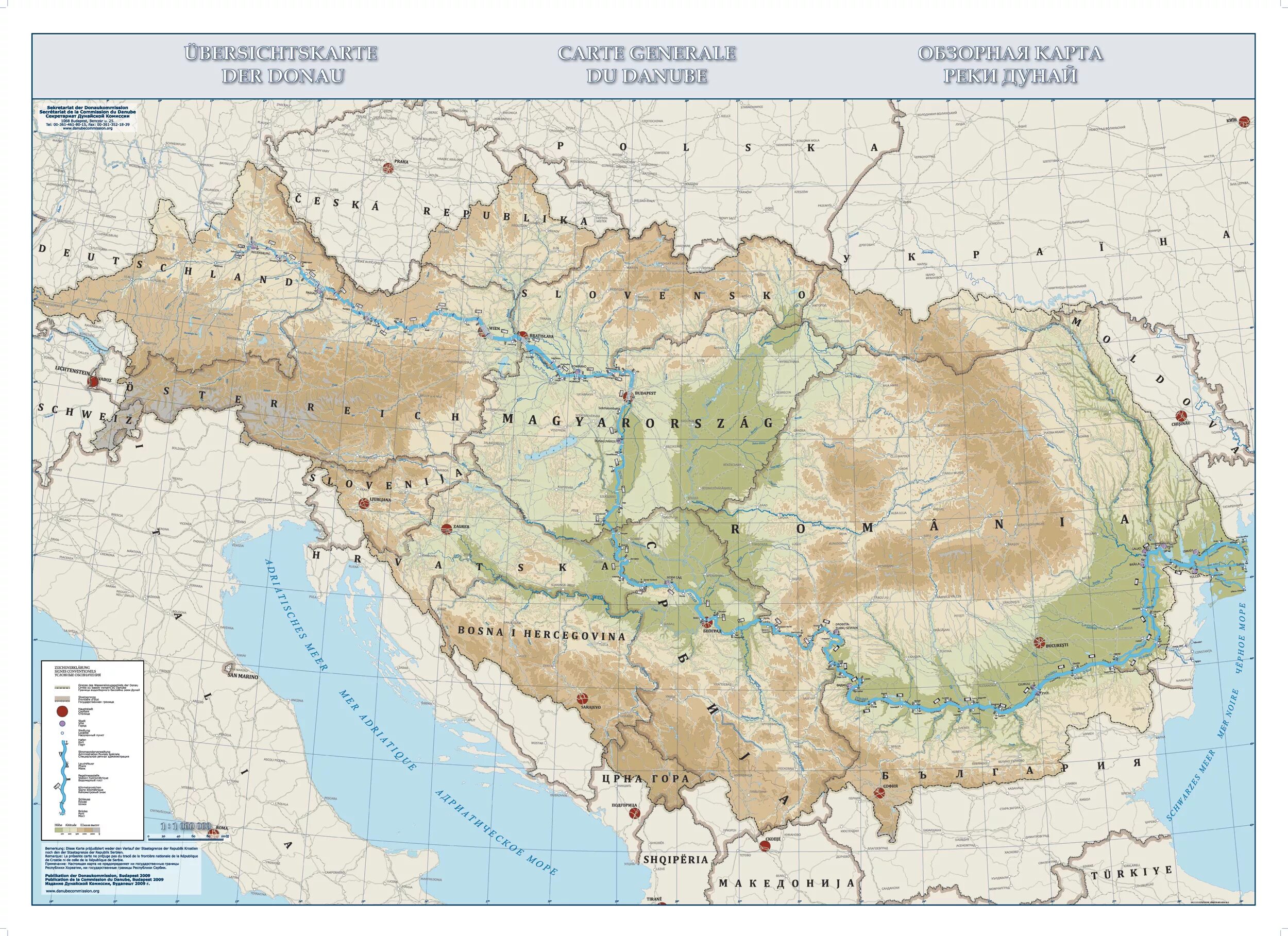 Где берет начало река дунай. Река Дунай на карте. Бассейн реки Дунай. Карта реки Дунай крупного масштаба. Река Дунай на карте Евразии физическая карта.