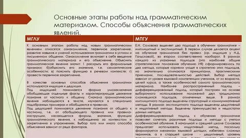 Грамматическое объяснение