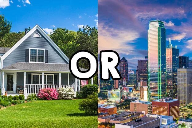 Living in city or countryside