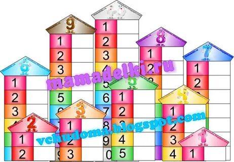Игры состав чисел домики