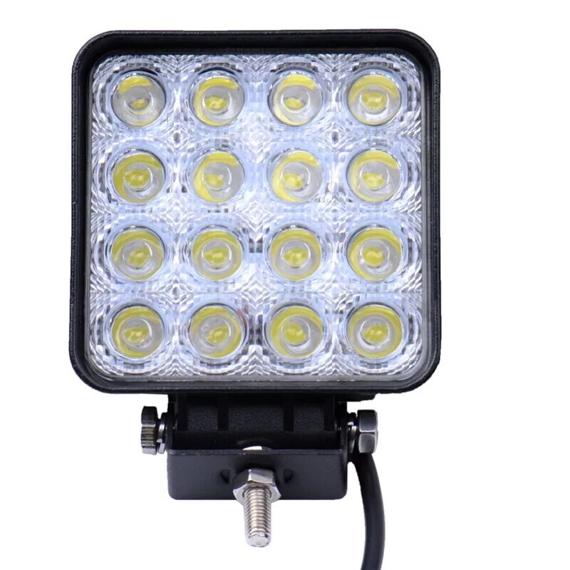 Вспышки ФСО 48w. Светодиодная led фара 48w 16 led. Светодиодная фара, 48w, Дальний свет. Фара светодиодная led 48w.