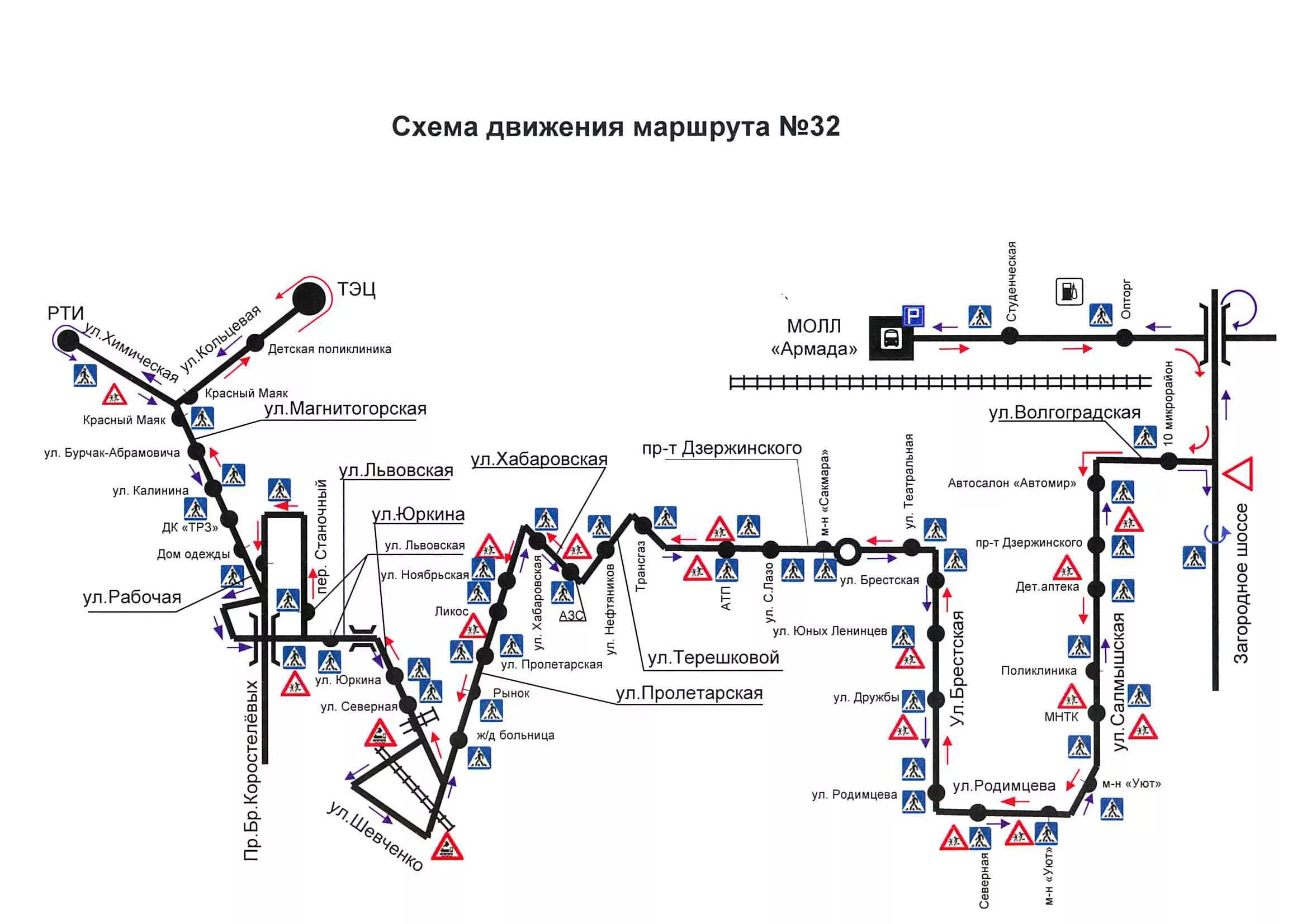 Движение маршруток