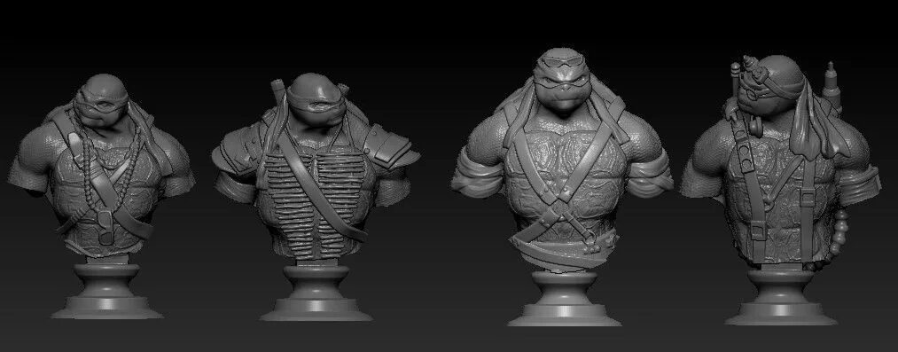 Черепашки ниндзя 3д модель. Модель tmnt для 3d принтера. черепашки ниндзя на 3д принтере. 3d print model tmnt для принтера.