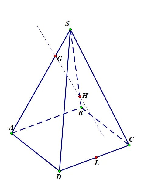 построить пирамиду по точкам