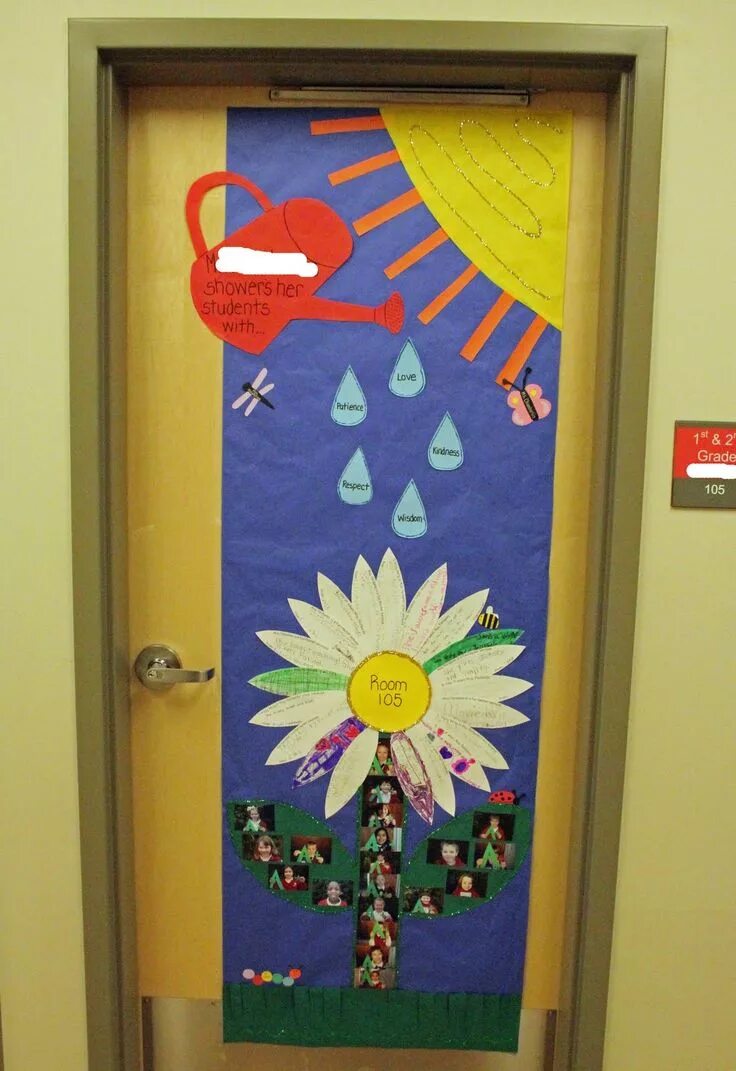 Okul öncesi kapı süsleme Diy classroom decorations, School door decorations, Pre