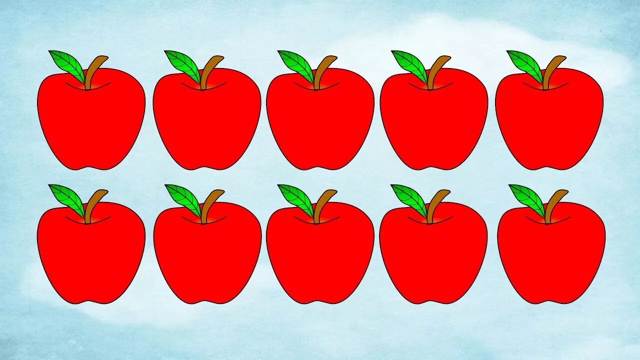 Яблоки десятки. Счётный материал для дошкольников. Яблоки для счета. Математические яблочки для детей. Яблоки для ФЭМП.