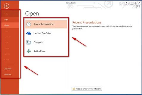 Запуск powerpoint