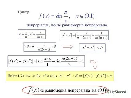 Равномерно непрерывной