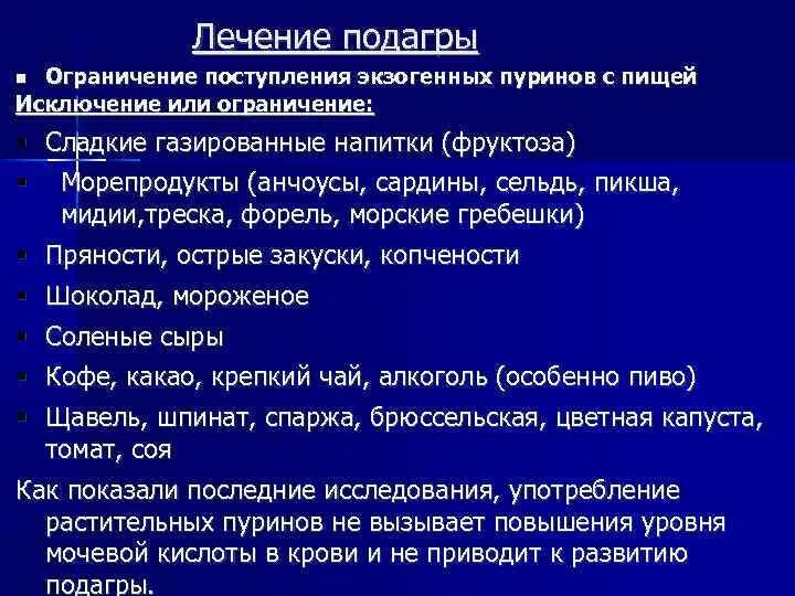 Первая помощь при подагре