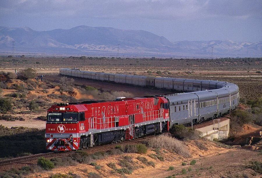 «Ghan», Австралия. Поезд Ган Австралия. Железные дороги австралии