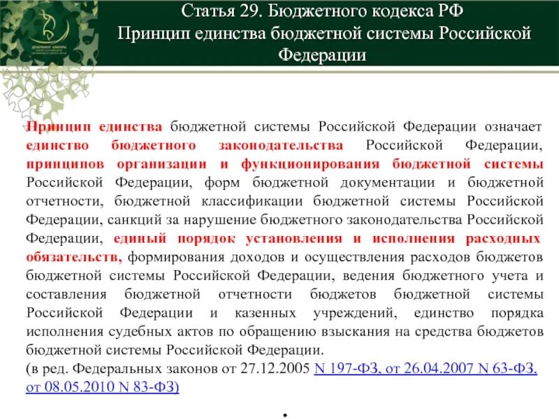 Статья 188 рф что означает. Принцип единства бюджетной системы РФ. Единство бюджетной системы Российской Федерации. Принцип единства бюджета. Принцип единства бюджетной системы РФ означает единство.