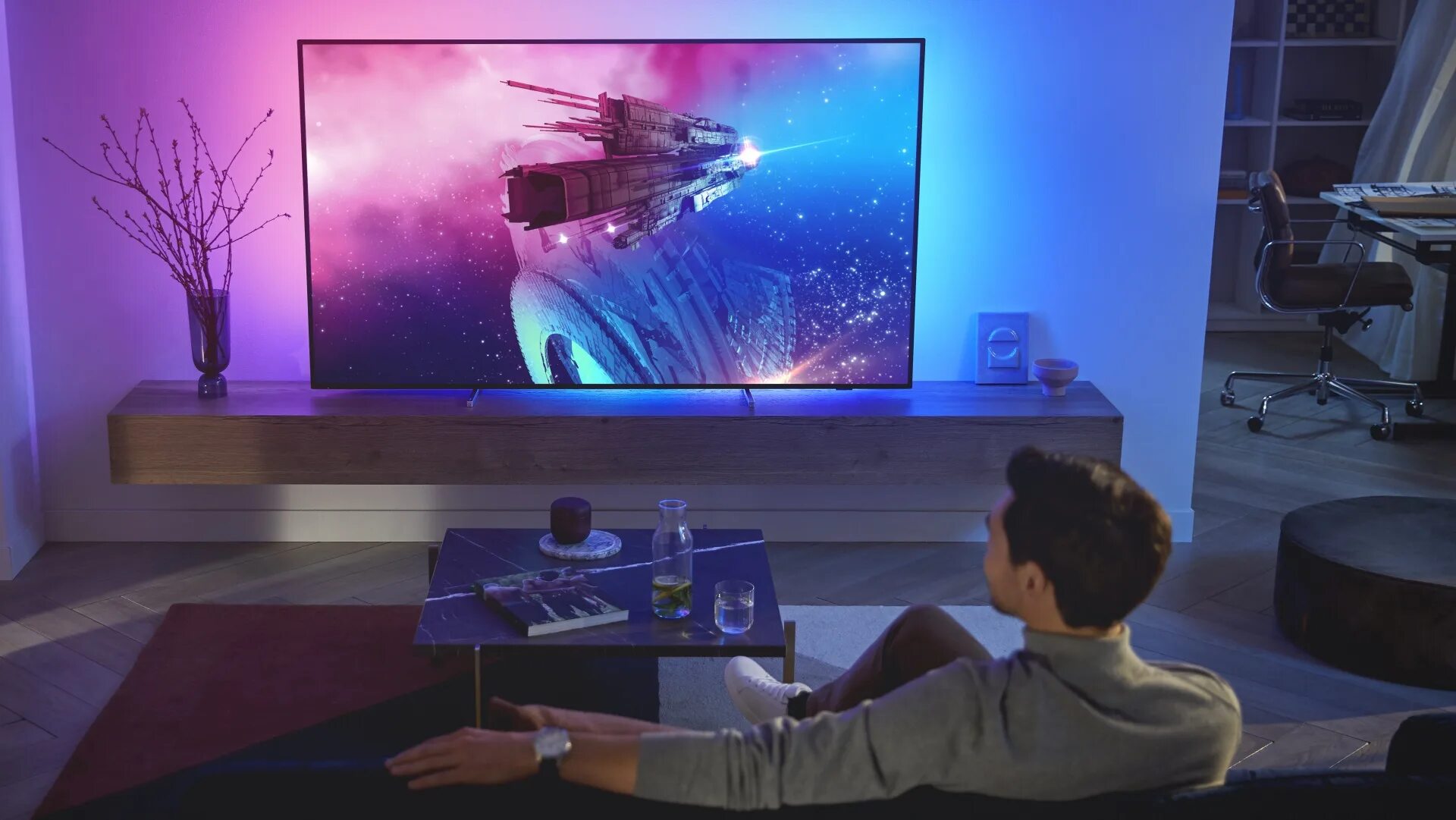 Philips oled 807. Телевизор филипс эмбилайт 50 дюймов. Телевизор эмбилайт 55. 65 подсветка ambilight. Телевизор эмбилайт 55.