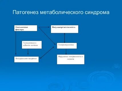Развития метаболического синдрома