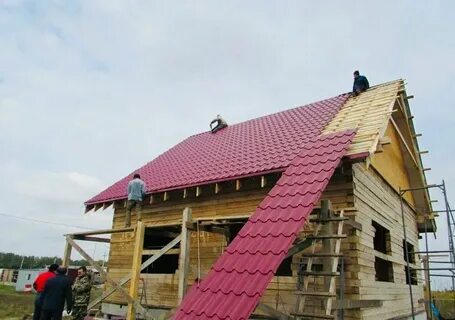 Закрываем крышу металлочерепицей
