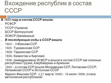 Какие страны в 1922 году