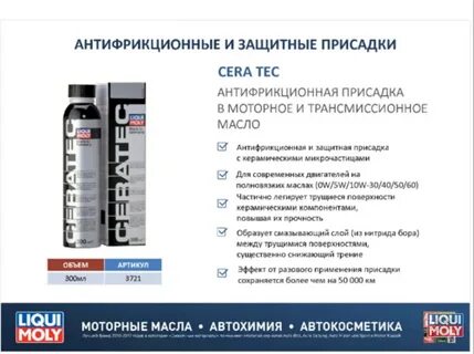 Антифрикционные присадки в масло
