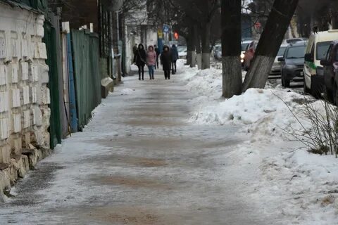 Тротуар зимой