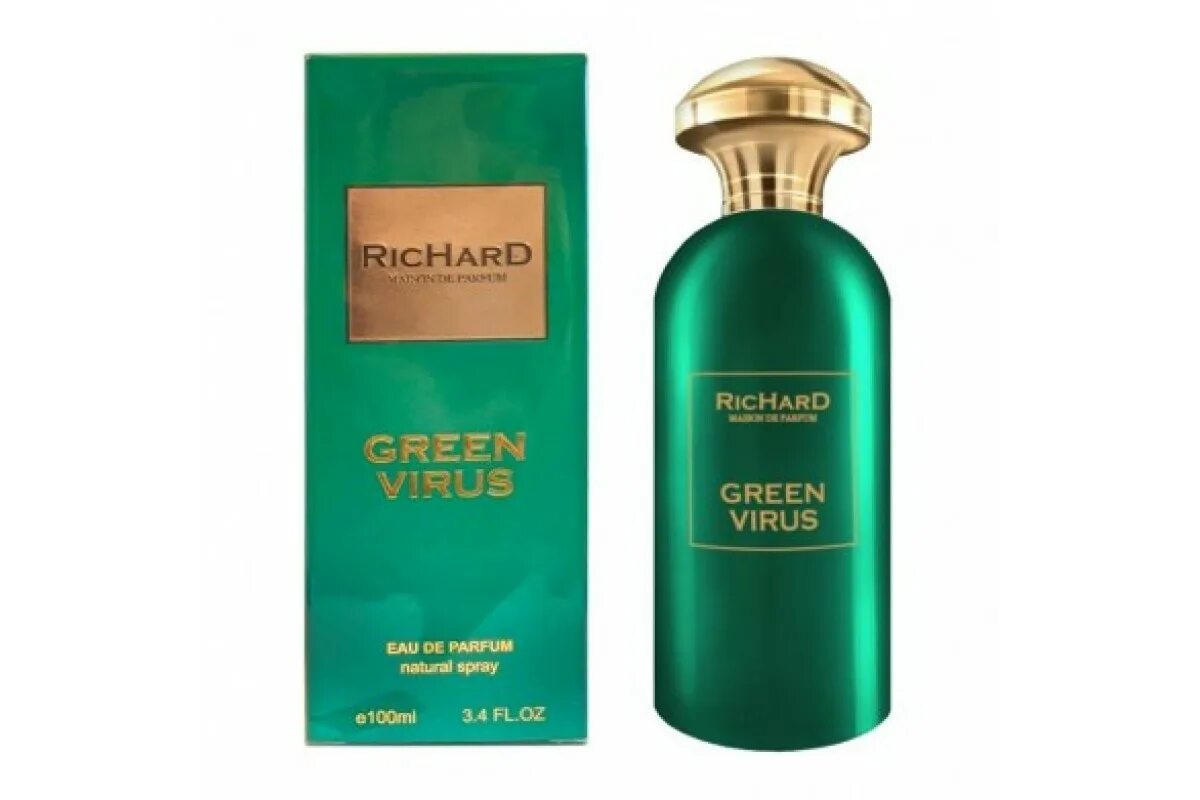 Richard Green virus 100 ml. Christian Richard Green virus, 100 мл. Green virus Richard духи. Richard Green virus жен парфюмерная вода 10мл. Richard green