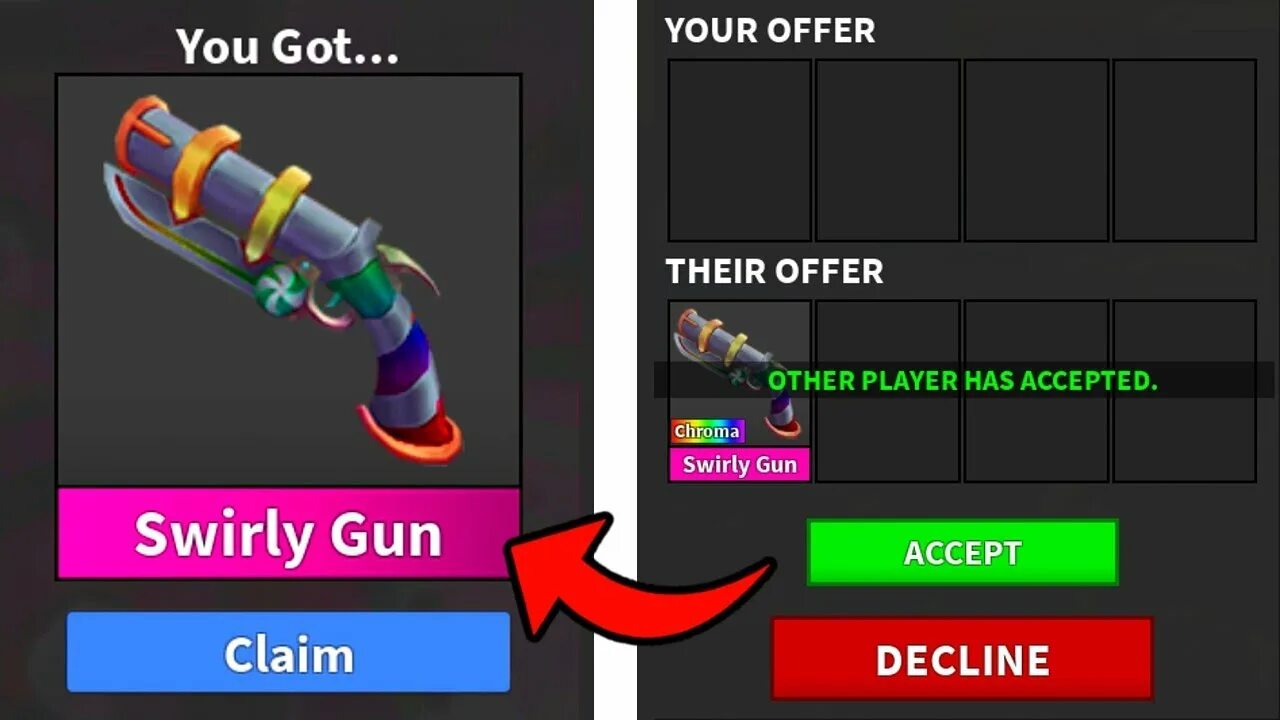 Chroma swirly gun. Swirly blade. Chroma swirly gun. Swirly gun. Chroma swirlygun mm2.