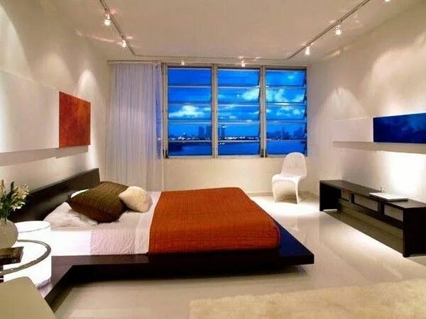 Интерьер освещение спальни Минимализм в палитре белого Ceiling design bedroom, Bedroom interior, Ceiling de