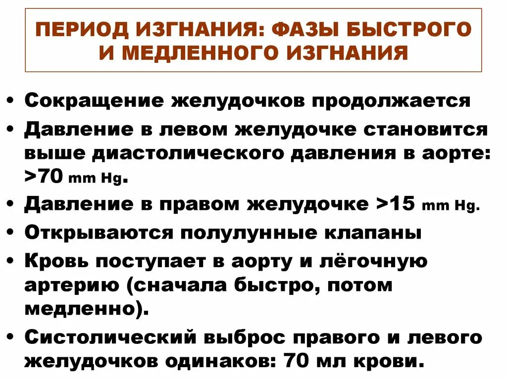 Фаза медленного изгнания систолы желудочков. Фаза медленного изгнания крови клапаны. Фаза изгнания сердца. Период изгнания крови фаза быстрого изгнания. Как изменилось управление время после изгнания