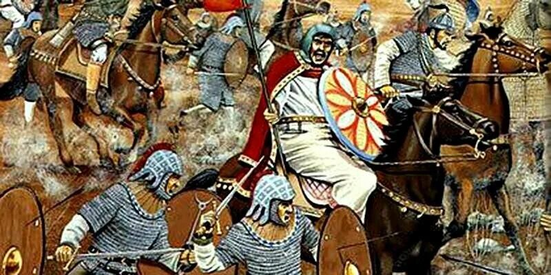 Тарик ибн зияд битва при гвадалете. Ярмук битва. Битва на реке ярмук. Битва при ярмуке 636. Ярмук битва.