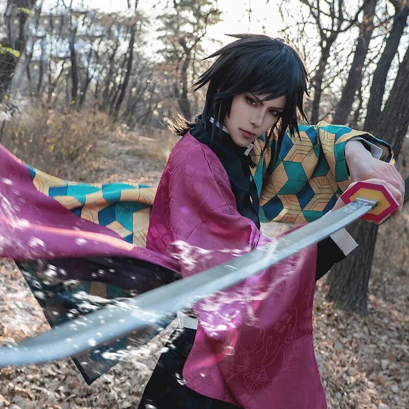 Косплей Demon Slayer Томиока. Tomioka Giyuu Cosplay. Косплей клинок рассекающий демонов Томиока. Мучиро Токито косплей. L ready