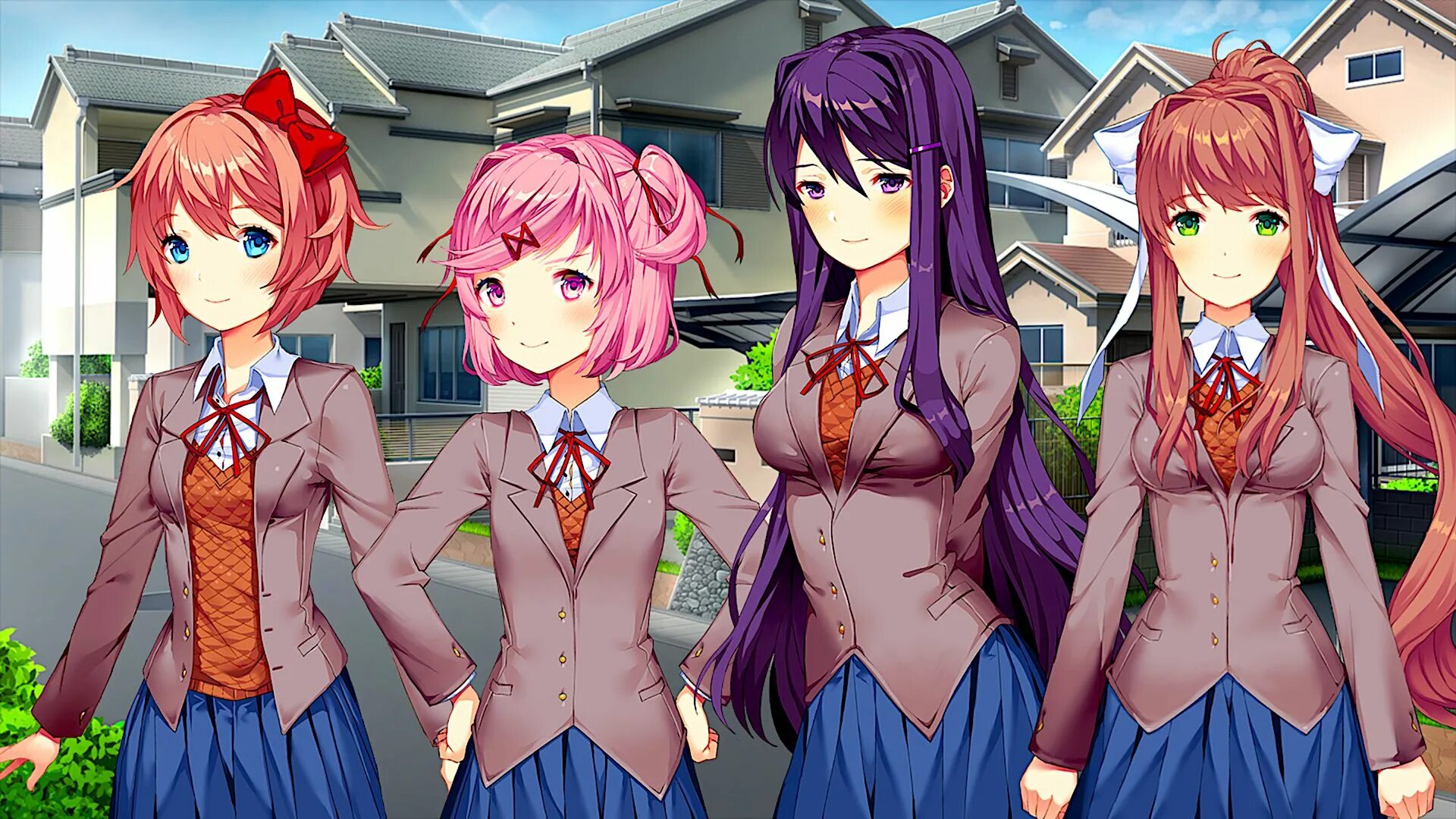 Сайори ДДЛК. Новелла ДДЛК. Нацуки ДДЛК. Персонажи из Doki Doki. Хеллоу доки