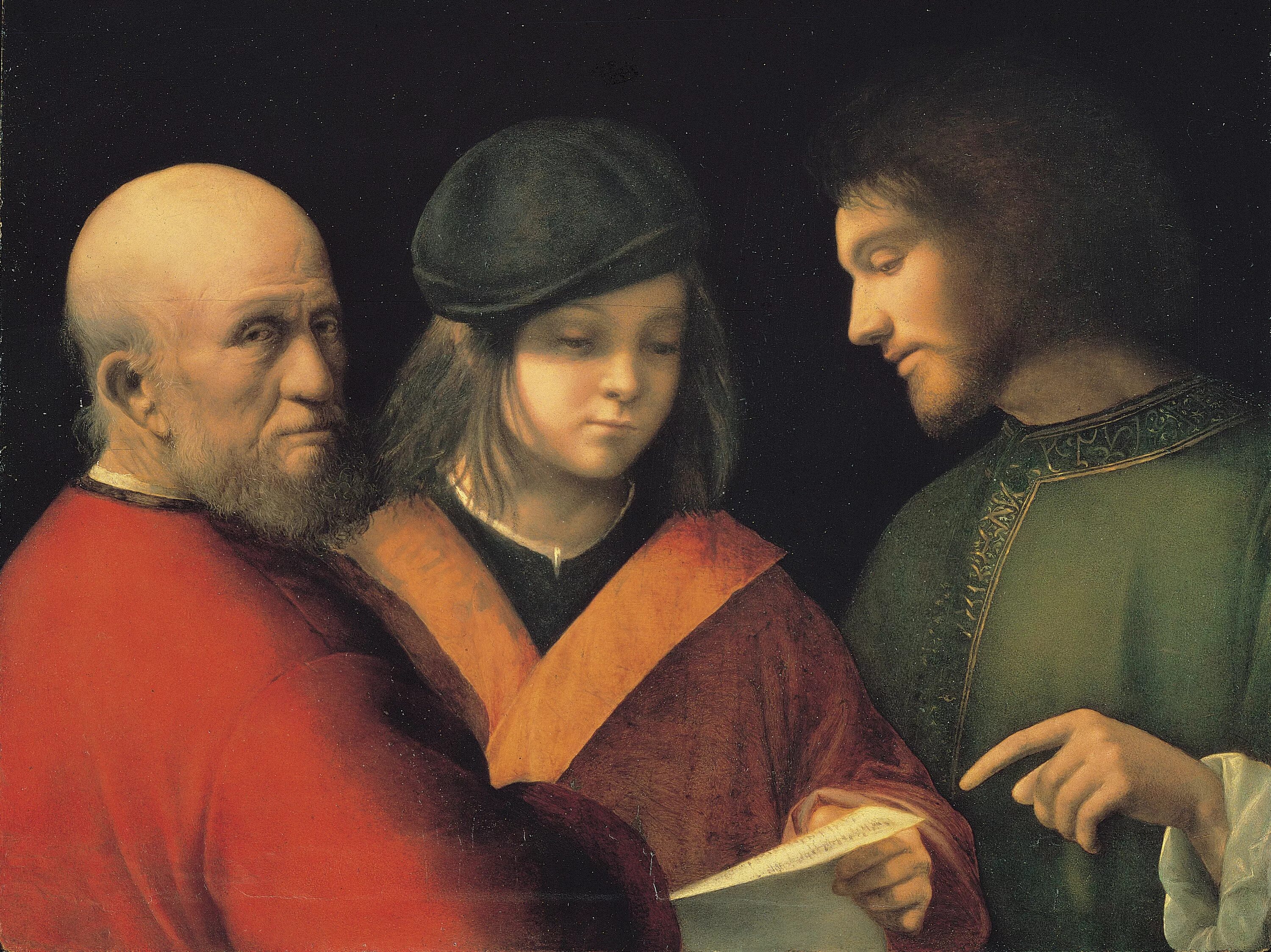 Гуманисты 3. Джорджоне (1478–1510). «Три философа» Джорджоне (Италия, высокое Возрождение, 1505-1509). Джорджоне три возраста жизни. Джорджоне двойной портрет.