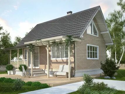 Проекты каркасных домов с верандой