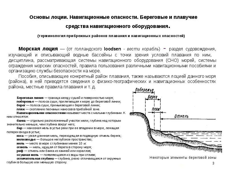 Лоция района плавания. Морская лоция. Ограждение навигационных опасностей. Морские лоции кратко.