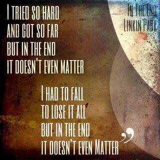 Try so hard and