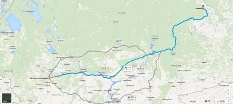 Нягань на карте